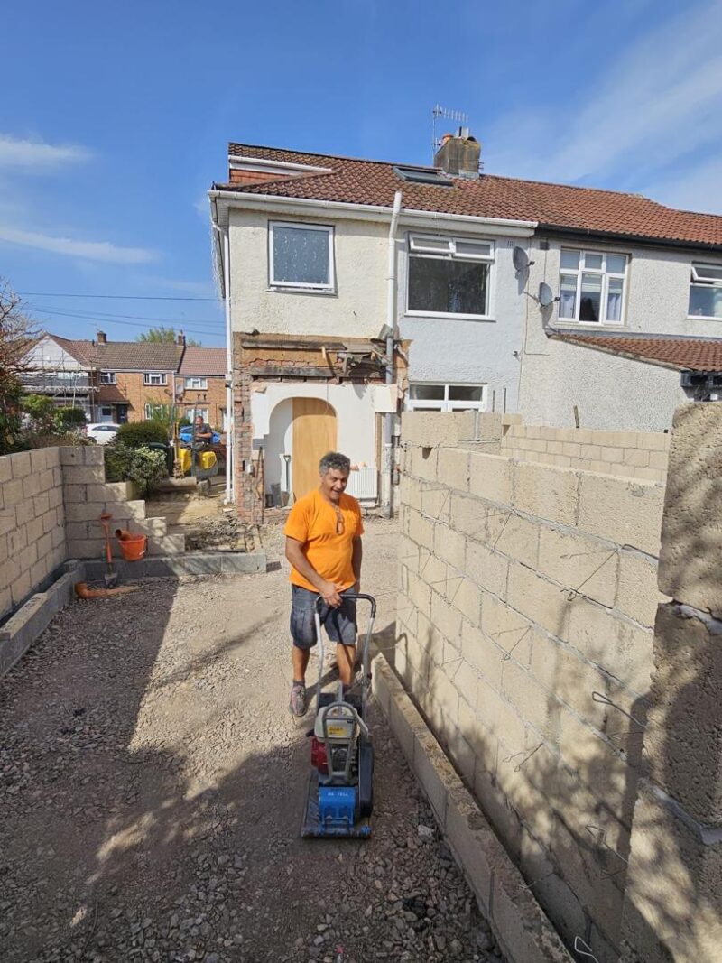 Team in action — coordinating seamlessly to keep the project moving 19 men at work