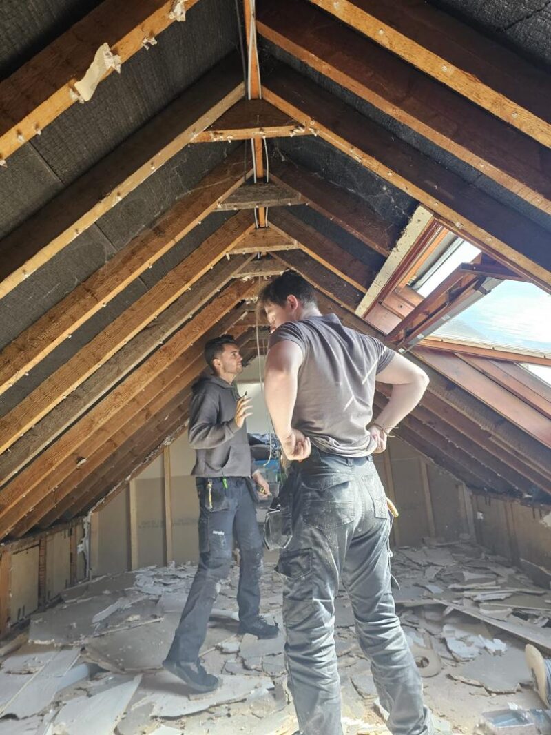 Team in action — coordinating seamlessly to keep the project moving 12 men at work